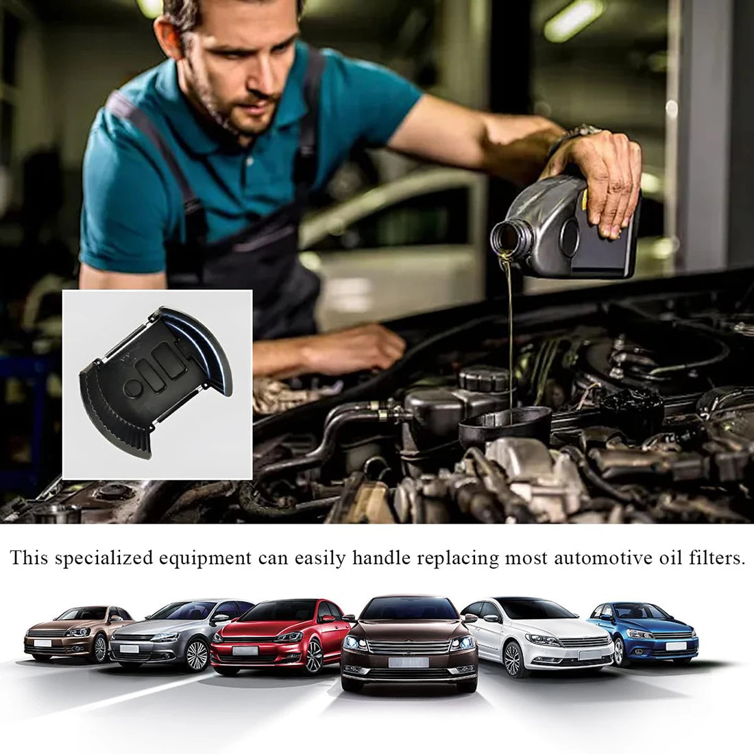 Oil Filter Wrench, Universal Adjustable Oil Filter Socket Wrench With 2 Jaws, Oil Filter Removal Pliers Wrench For Changing Oil