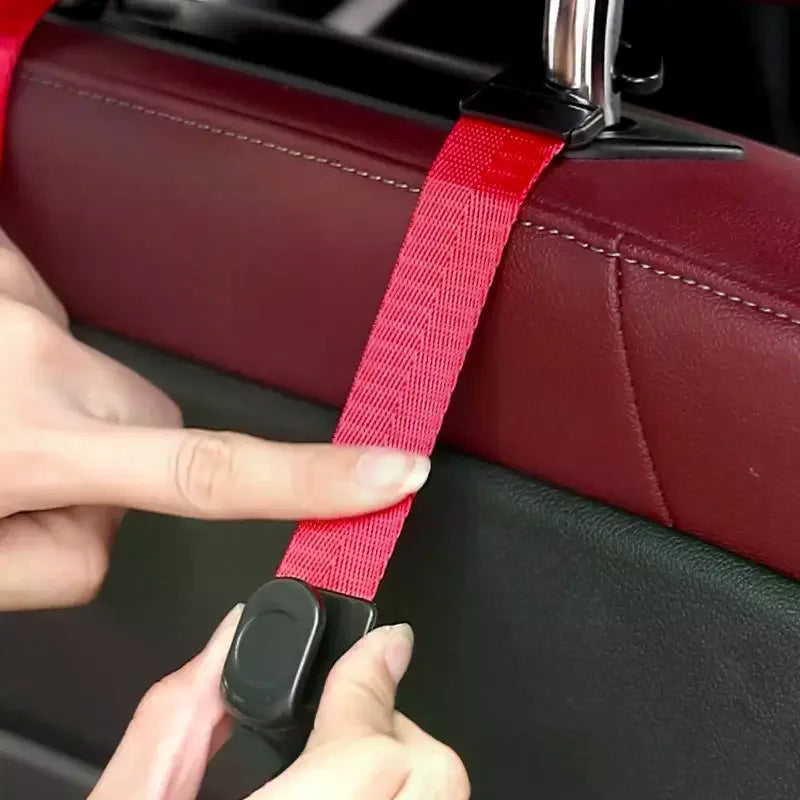 2Pcs Car Storage Interior Accessories Car Headrest Hooks Hanger For Bags Seat Back Organizer Holder Clips Auto Fastener Hooks