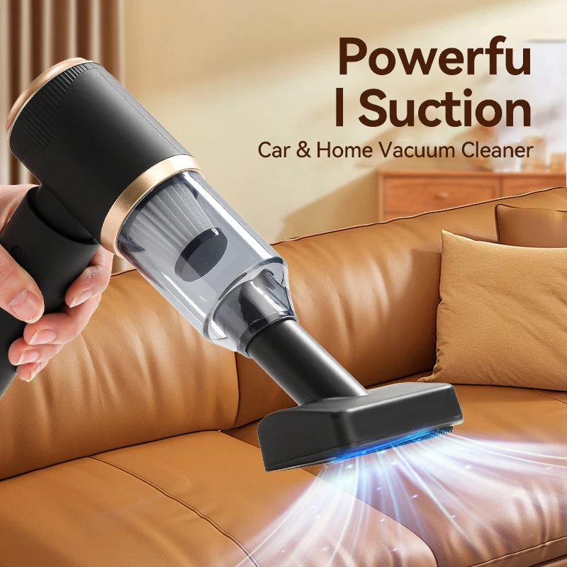 Cordless Car Vacuum Cleaner 51000RPM Strong Suction,4-in1 Blower/Dust Extractor,AI Power Saving,USB Rechargeable,Compact for Car