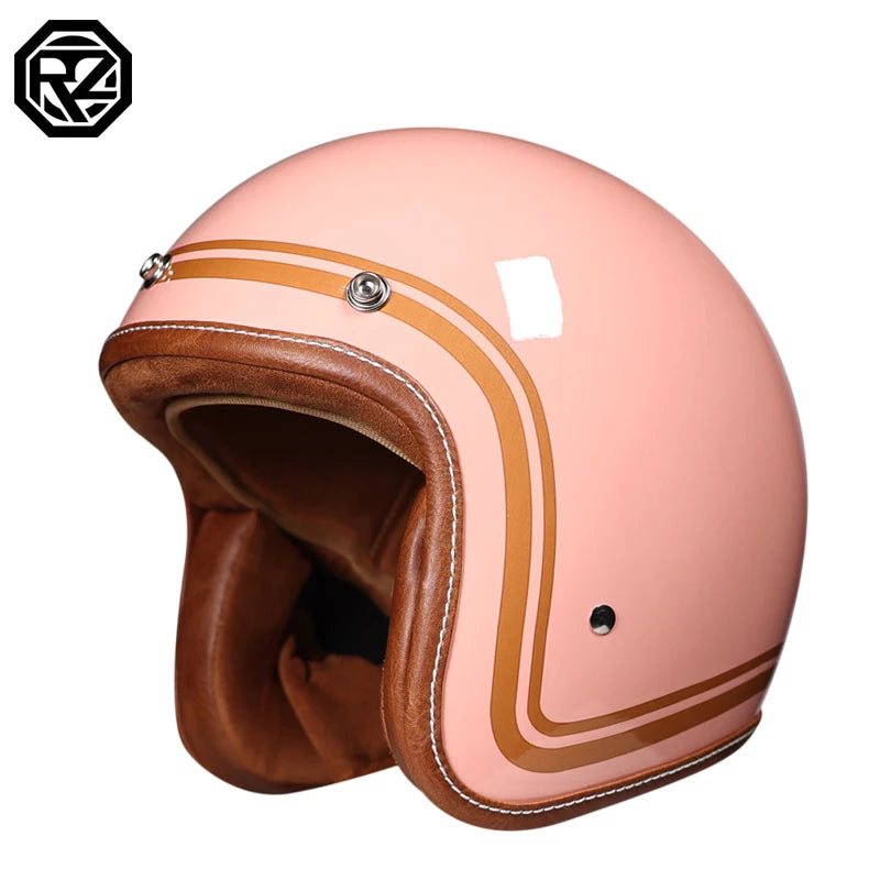 Motorcycle Helmet Motocicleta Cacapete Casco Casque  Retro open face helmet 3/4 moto casco DOT approved