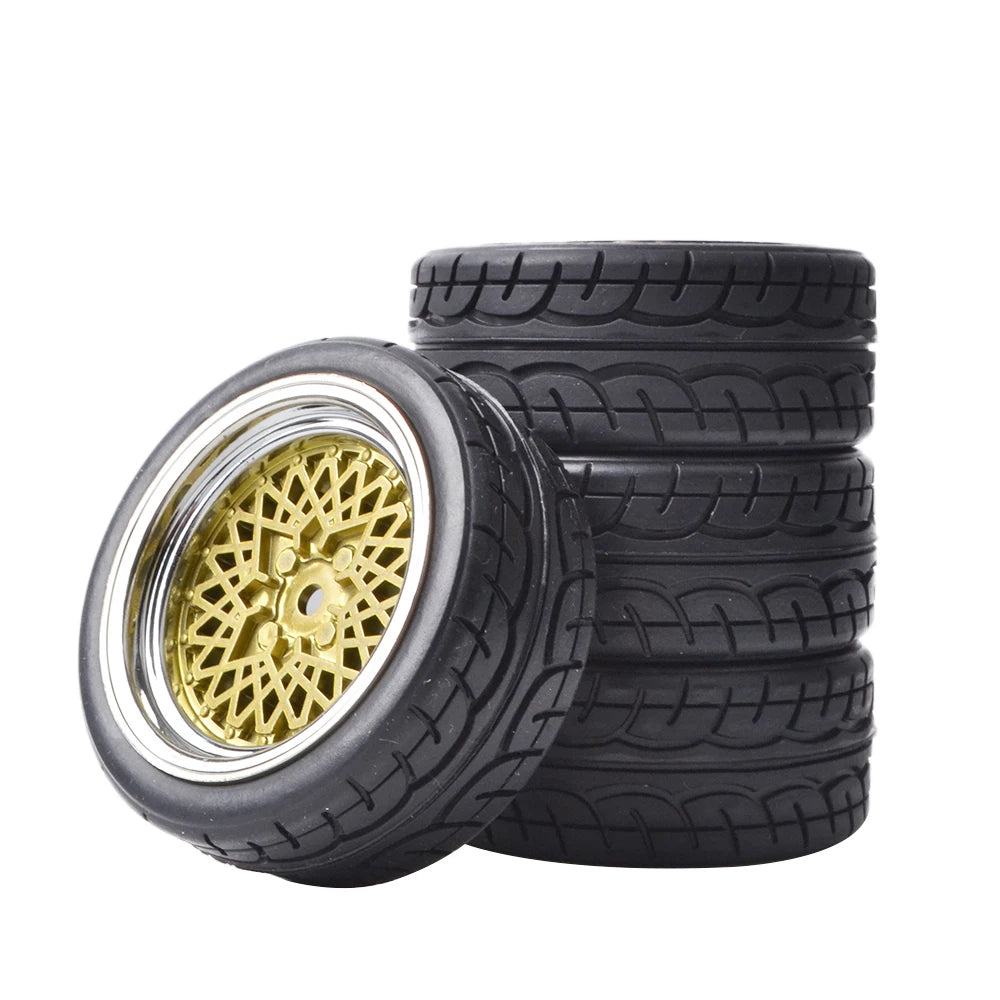 1/10 On Road Tire 12mm HEX Wheels Tyre for 1:10 Scale RC Touring Racing Car Tamiya TT02 Wltoys HPI Traxxas Kyosho Accessories