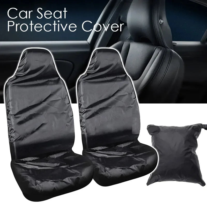 Universal Car Seat Cover Waterproof Dustproof Oxford Fabric with Repair Pull Cargo for SUV Truck Vehicle Protection Durable