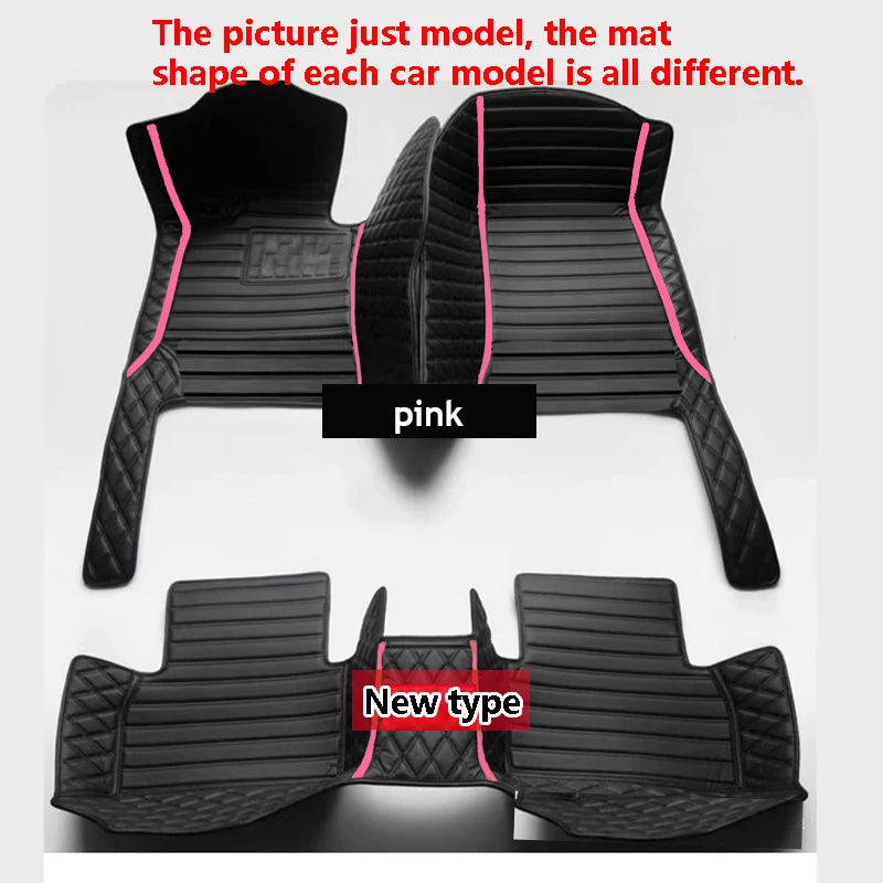 Car Floor Mats For Audi A6 C6 4F 2004~2011 Carpet Luxury Leather Mat Durable Rug Auto Interior Parts Car Accessories