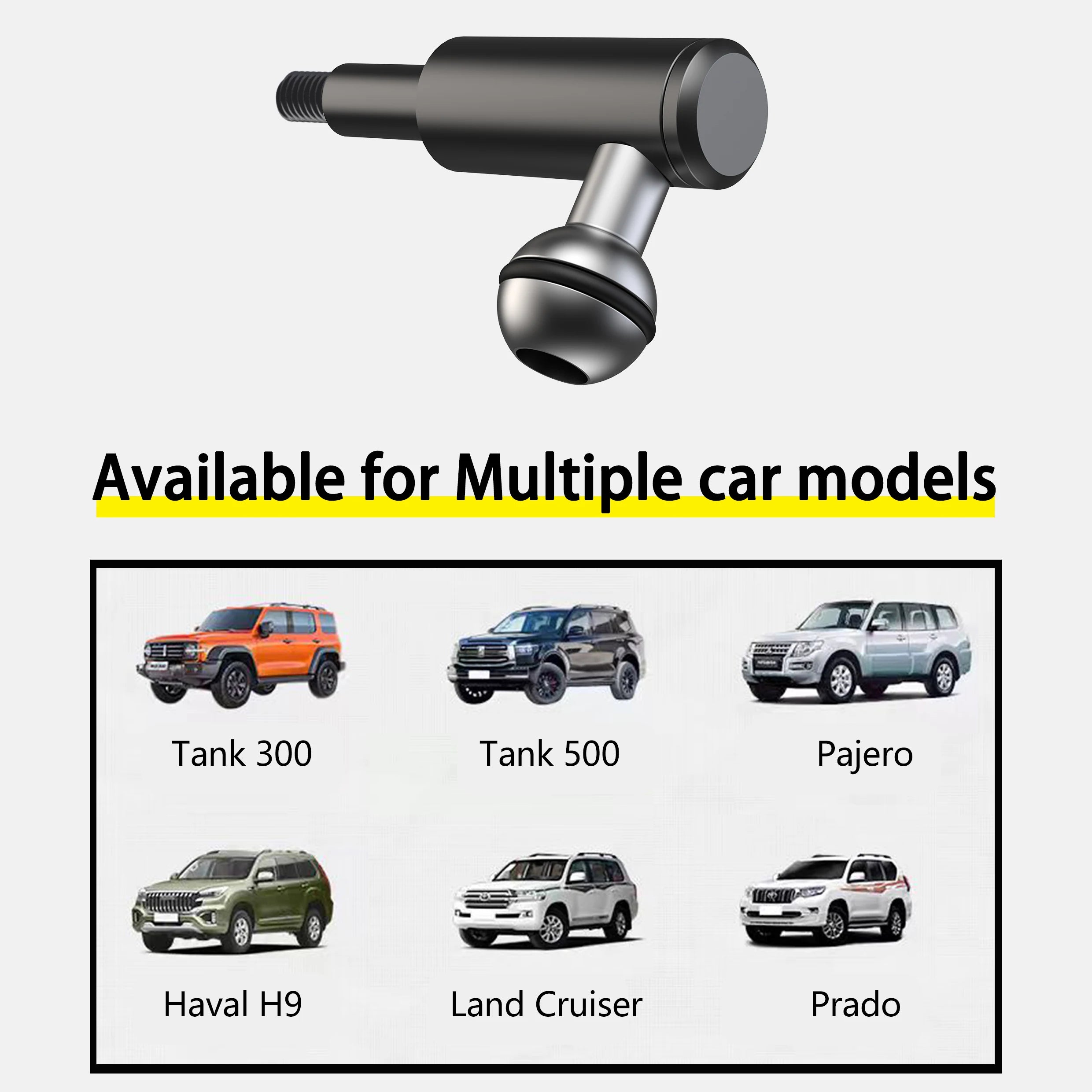 [Car Handle Armrest Phone Holder] Car A-pillar Mobile Phone Bracket Off-road Vehicle Truck Handle Armrest Handle Mobile Phone