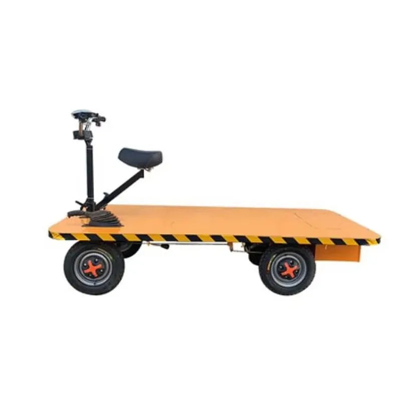 High Load Flatbed Trolley/garden Tool Cart Car Electric Flat Cargo Electric Flatbed Truck Handling Warehouse Cargo Pulling