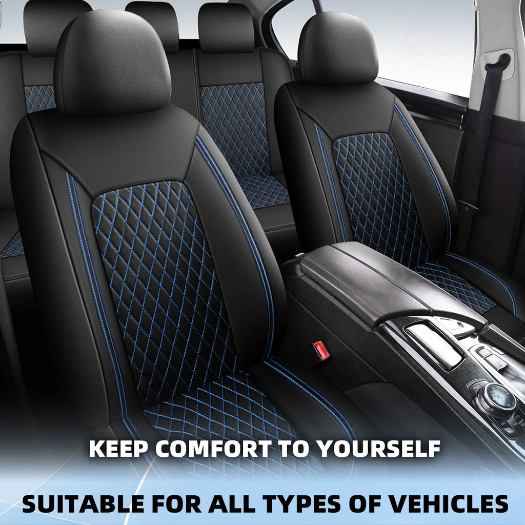 Car Seat Covers Full Set Front Split Rear Bench For Car Universal Cloth SUV Sedan Van Automotive Interior Covers  0910