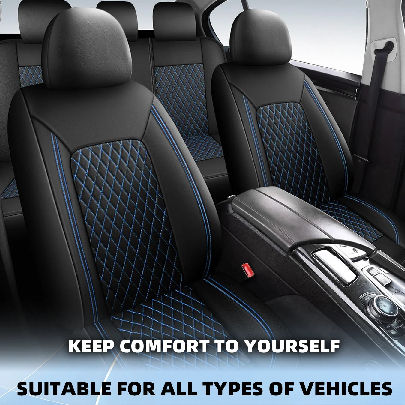 Car Seat Covers Full Set Front Split Rear Bench For Car Universal Cloth SUV Sedan Van Automotive Interior Covers  0910