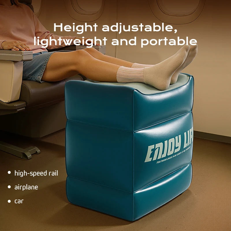 1PC Three-layer Inflatable Mat Floor Mat for Car Inflatable Footrest Stool Car Mat Auto Floor Mats