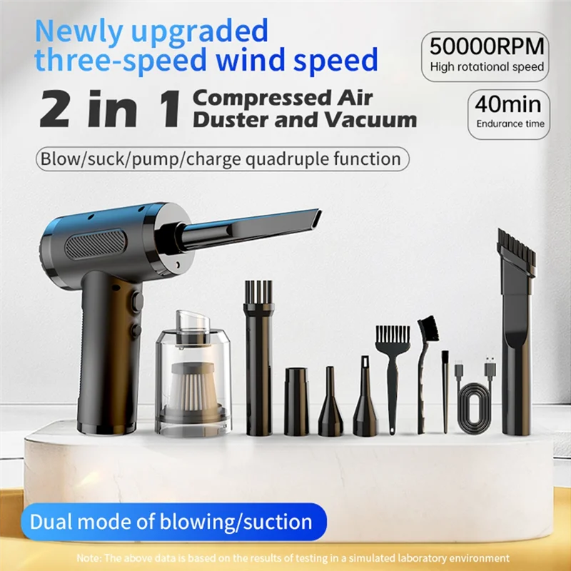 CABE-Computer Vacuum Cleaner USB Charging Computer Household Blower Cleaner Car High Power Powerful Cleaning
