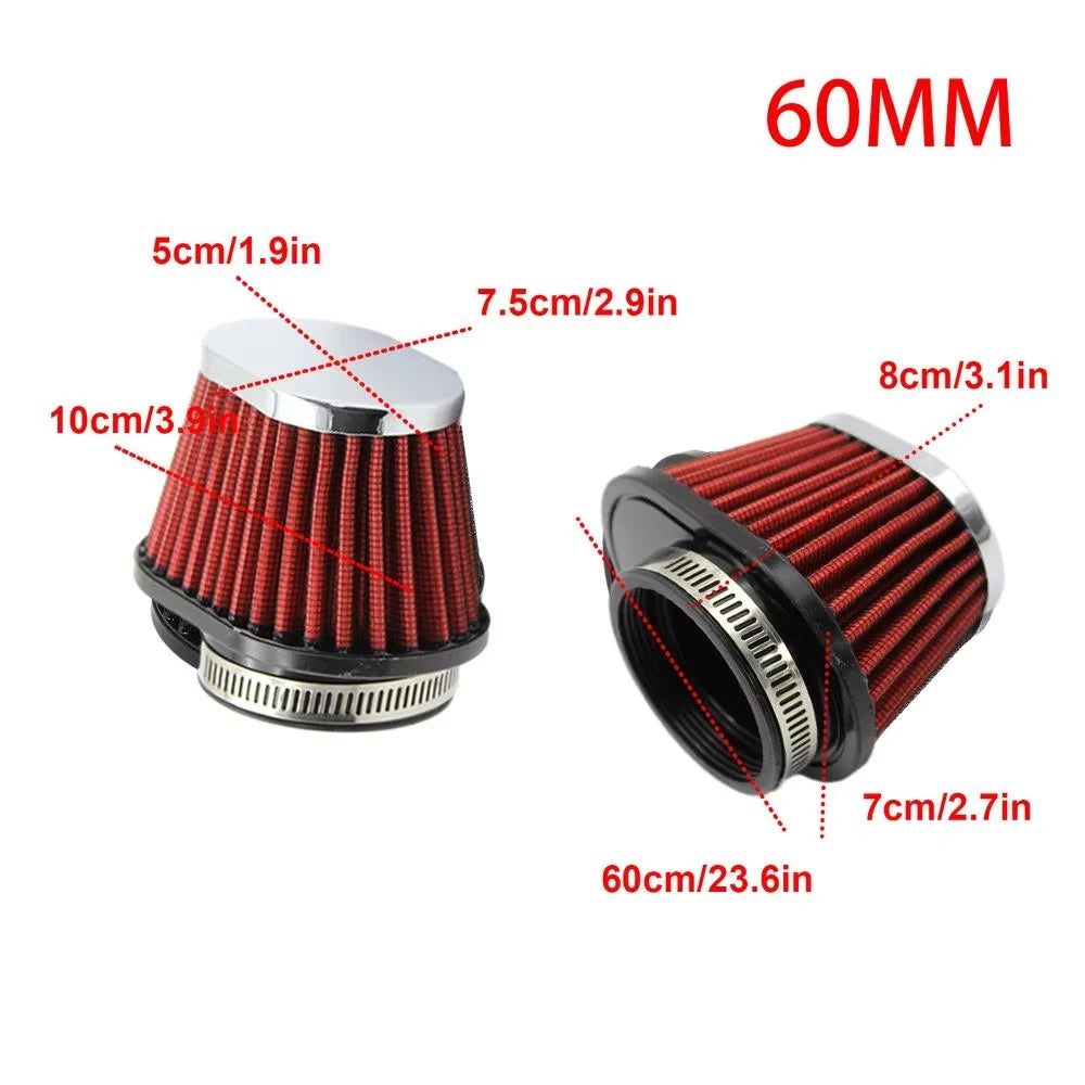 51mm 55mm 60mm Motorbike Air Filter Cleaner for Motorcycle ATV Dirt Bike Engine Motorcycle Accessories