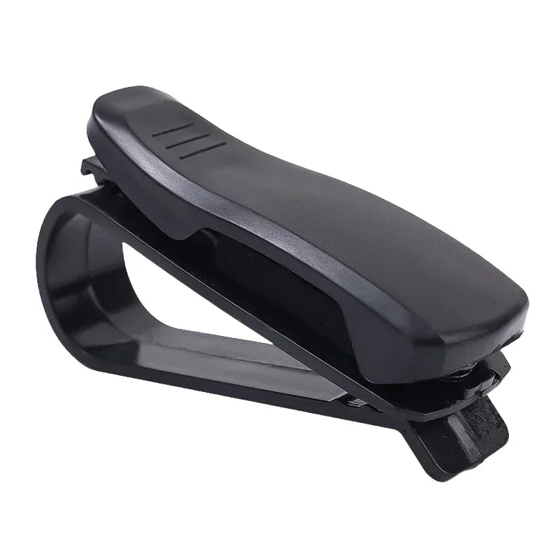 Car Visor Clip Glasses Holder Sunglass Eyeglass Mount Black Auto Vehicle Interior Accessory Portable Stand Hanger Fastener Case