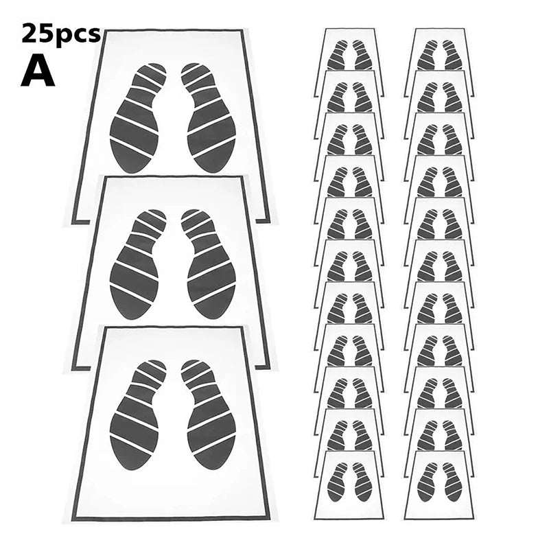 10/25Pcs Disposable Paper Foot Mats Portable Vehicle Foot Pads Folding Floor Mats Car Foot Pad Car Interior Accessories