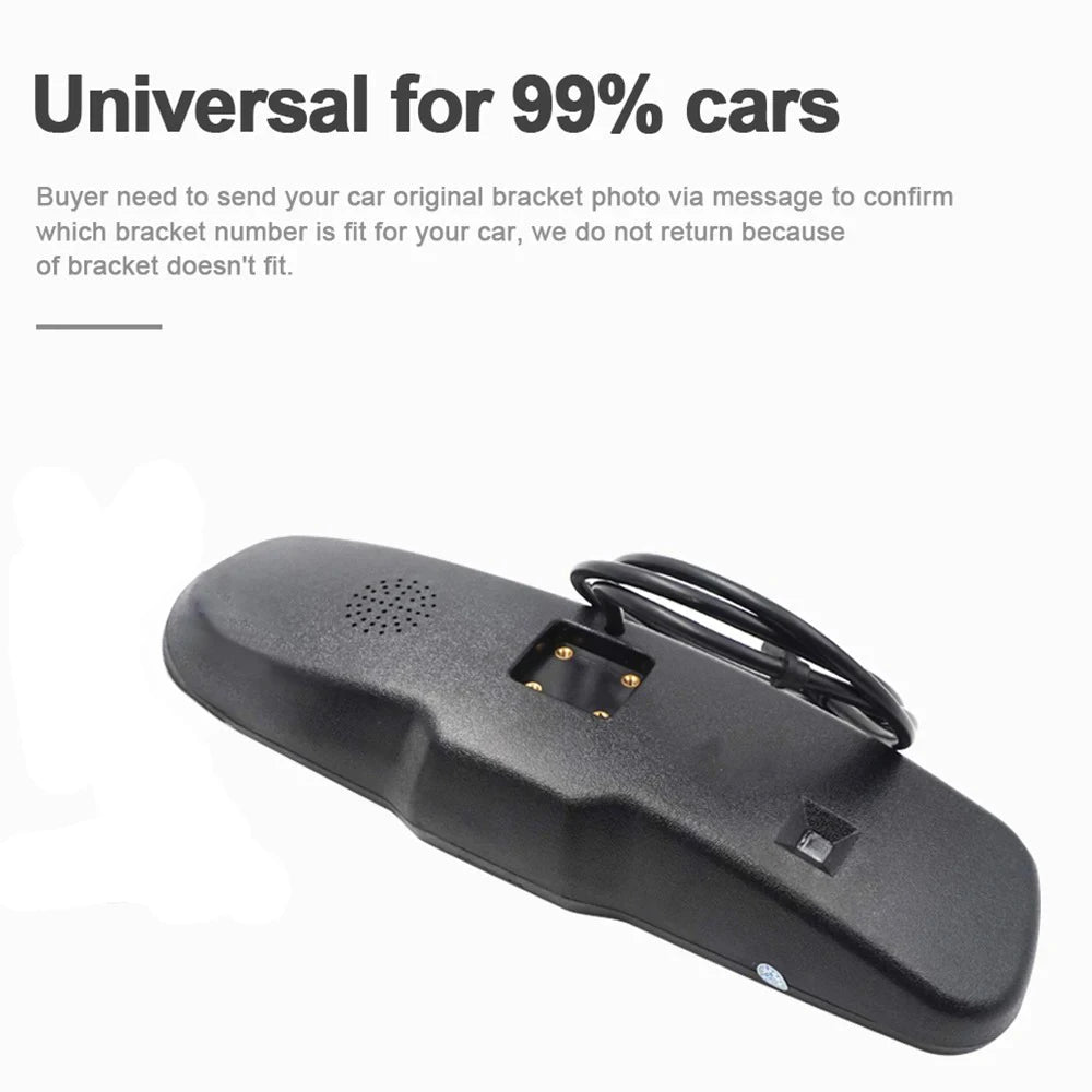 Carsanbo Car 4.3-inch AHD Rearview Mirror TFT LCD Display with Special Car Bracket HD Reversing Rearview Mirror Parking Screen