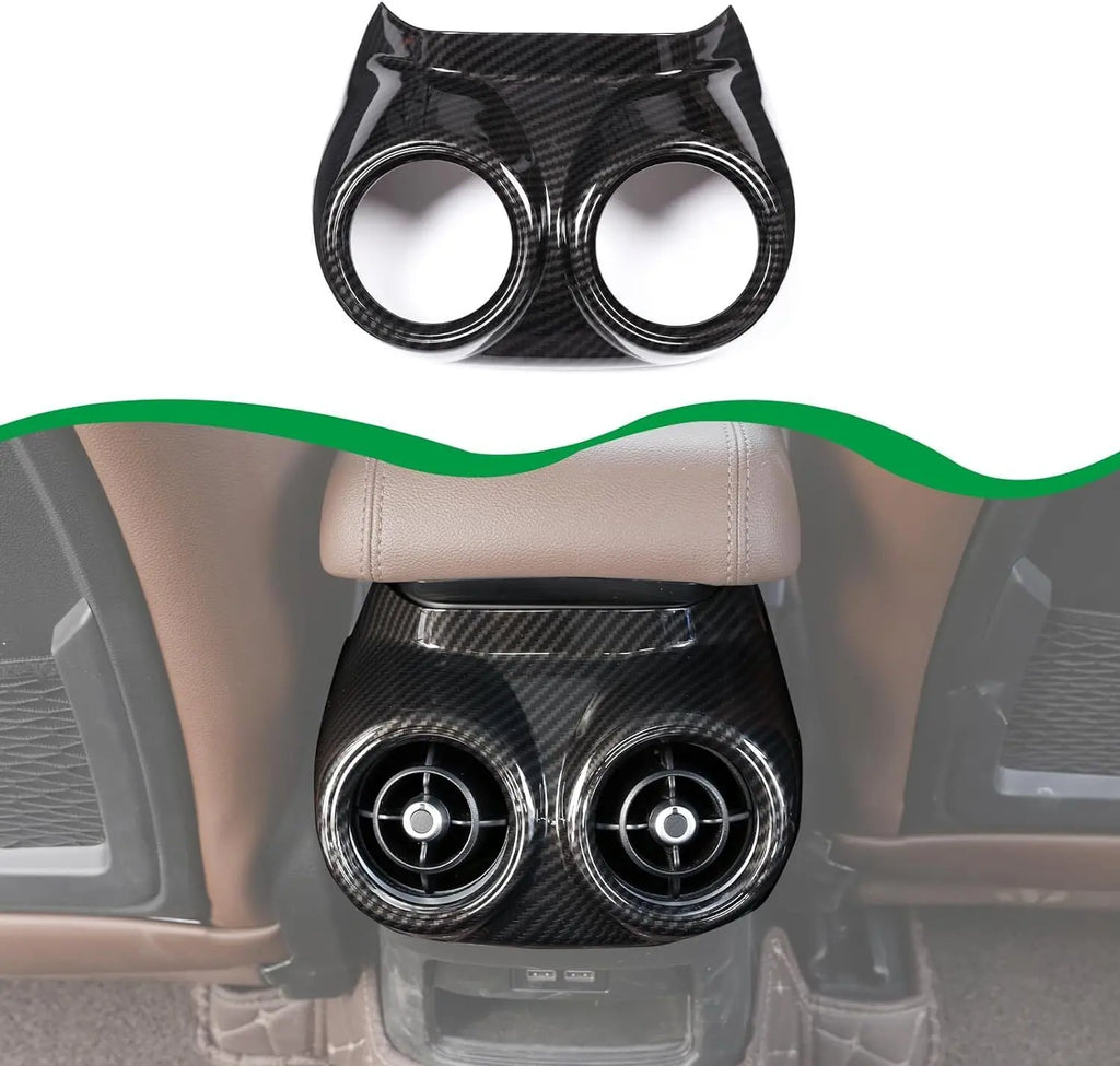 Car Rear Air Conditioning Vent Outlet Frame Cover Trim For Alfa Romeo Stelvio 2017 2018 2019 2020 Interior Decorate Accessories