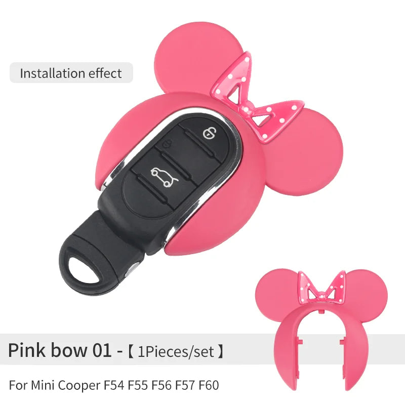 Car Key Case Protector Cover For Mini Cooper S JCW F56 F60 F55 F54 F57 Countryman Clubman Car Styling Key Decorative Accessories