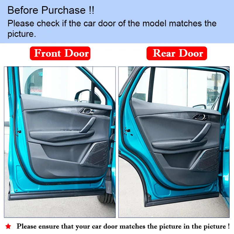 Car Door Anti-Dirty Anti-Collision Pad Protection Stickers Interior Accessories For LYNK & C0 O6 2020 2021 2022 2023 2024