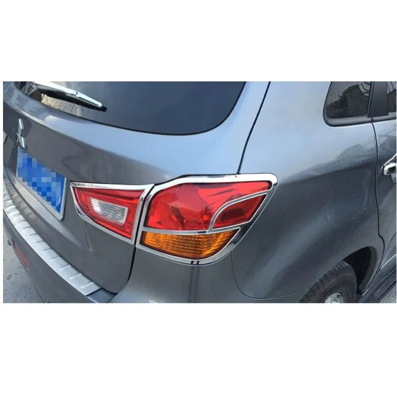 Accesorios de coche para Mitsubishi ASX 2013, 2014, 2015, 2016, 2017, 2018, 2019, embellecedor de cubierta de faro delantero y trasero para maletero.