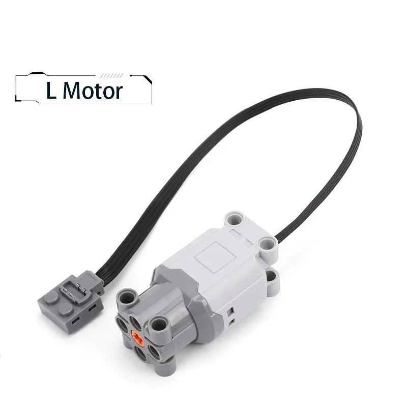 Electric Motor Set the Car Remote Control Battery Box Switch with Led Light Power Function MOC Building Blocks Cars Motor Toys
