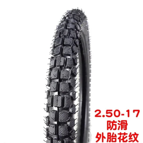 Motorcycle 2.25 225 2.50 250 2.75 275 3003.00-18-17 front and rear tires; solid and durable
