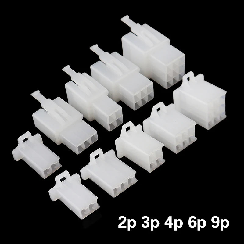 NEW Car Motorcycle Electrical Connectors: 2.8mm 2 3 4 6 9 Pin Wire Terminal Hooks for Male & Female Terminals Assorted Kit