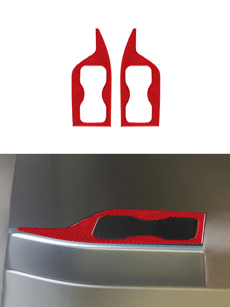 Carbon Fiber Red Sticker Car Interior Accessories For Nissan Quest 2004 2005 2006 Center Control Panel Dashboard Decorative Trim