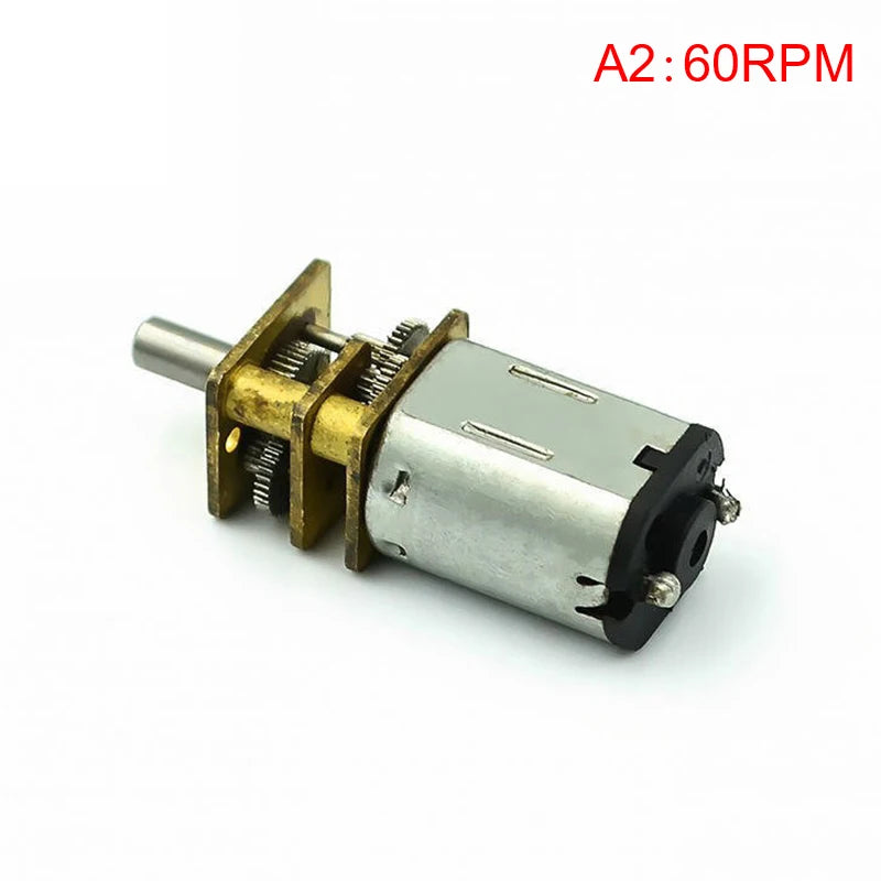 Mini N20 Gear Motor DC 3V-12V Slow Speed Full Metal Gearbox Gear Reducer Electric Engine Large Torque DIY Toy Robot