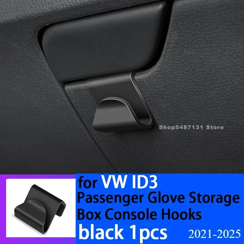 Car Passenger Glove Storage Box Console Hooks for VW ID3 Interior Accessories 2021 2022 2023 2024 2025
