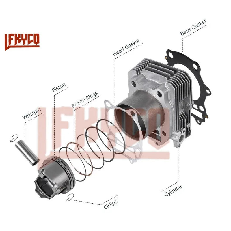 Motorcycle Accessories 82mm Engine Parts Cylinder Kit 400CC Motor for Suzuki Eiger 400 King Quad 400 LTA400F 4x4 ATV Motoblock