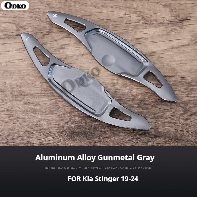Accesorios interiores para Kia Stinger, aleación de aluminio, volante, palanca de cambios, extensión de palanca de cambios