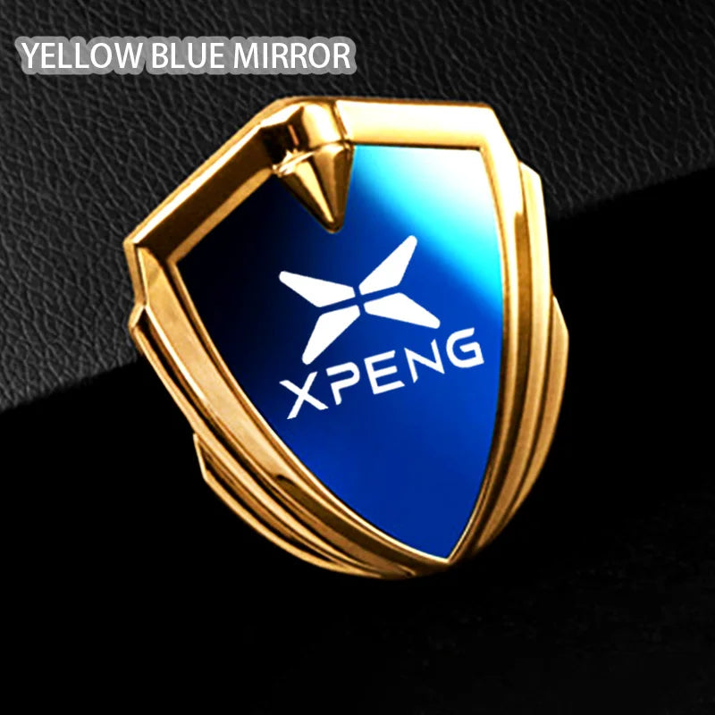 For Xiaopeng Xpeng G6 G9 P7 P7I G3 G3i P5 MONA M03 2025 Accessories Car Body Metal Shield Decorative Sticker Modification Emblem