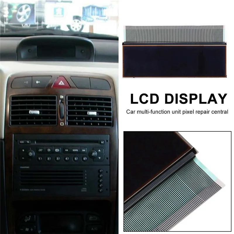 AASS-Car Central Navigator Radio LCD Display For  206 307 Citroen C5 Xsara Picasso Instrument Screen LCD Pixel Repair