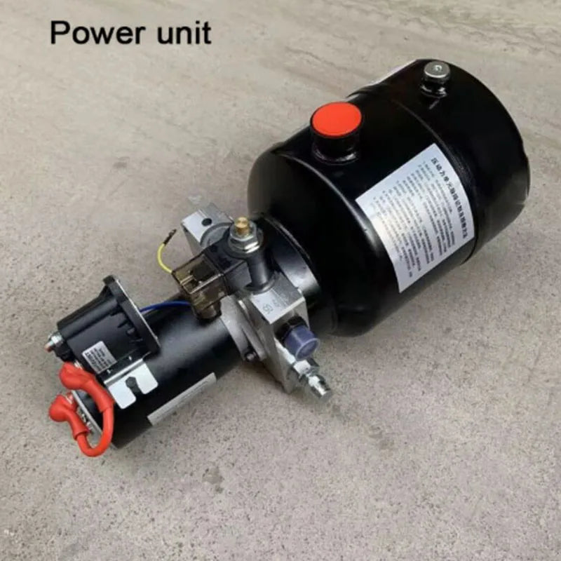 Piezas de modificación hidráulica de volquete, kit de autodescarga hidráulica, control eléctrico, elevador, triciclo eléctrico de 12 V-60 V