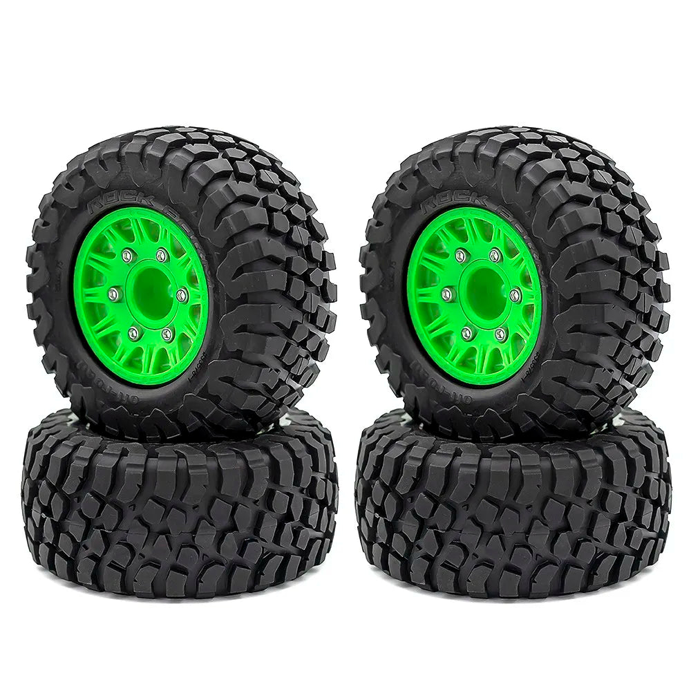 4Pcs 112mm 1/8 1/10 Short Course Truck Tire Tyre with 12mm 14mm 17mm Wheel Hex for Traxxas Slash ARRMA SENTON HSP HPI RC Car