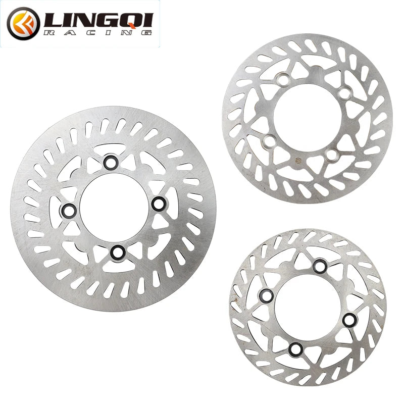 LINGQI RACING Motorcycle 185mm 195mm 230mm Steel Front Rear Wheel Disc Brake Disk Rotor Plate For Dirt Pit Bike Off Road CRF