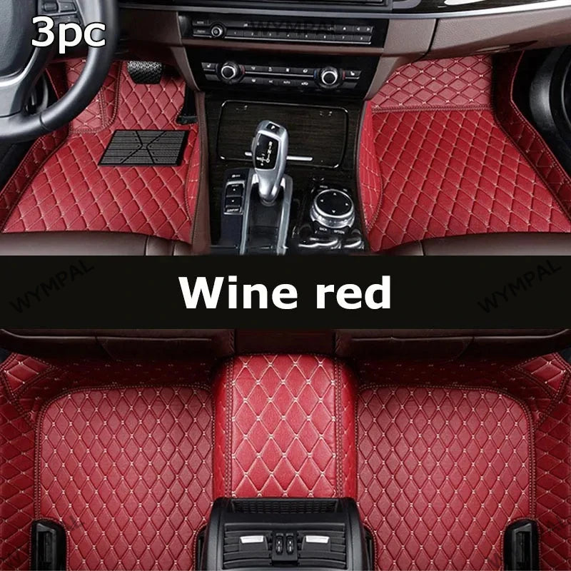 Car Mats Floor For Citroën C4 Cactus 2014~2020 Waterproof Leather Car Mat Fully Set Tapete Automotivo Para Carro Car Accessories