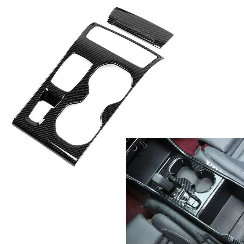 For Volvo XC40 C40 car interior decoration with ABS car accessories, carbon fiber texture, black gloss