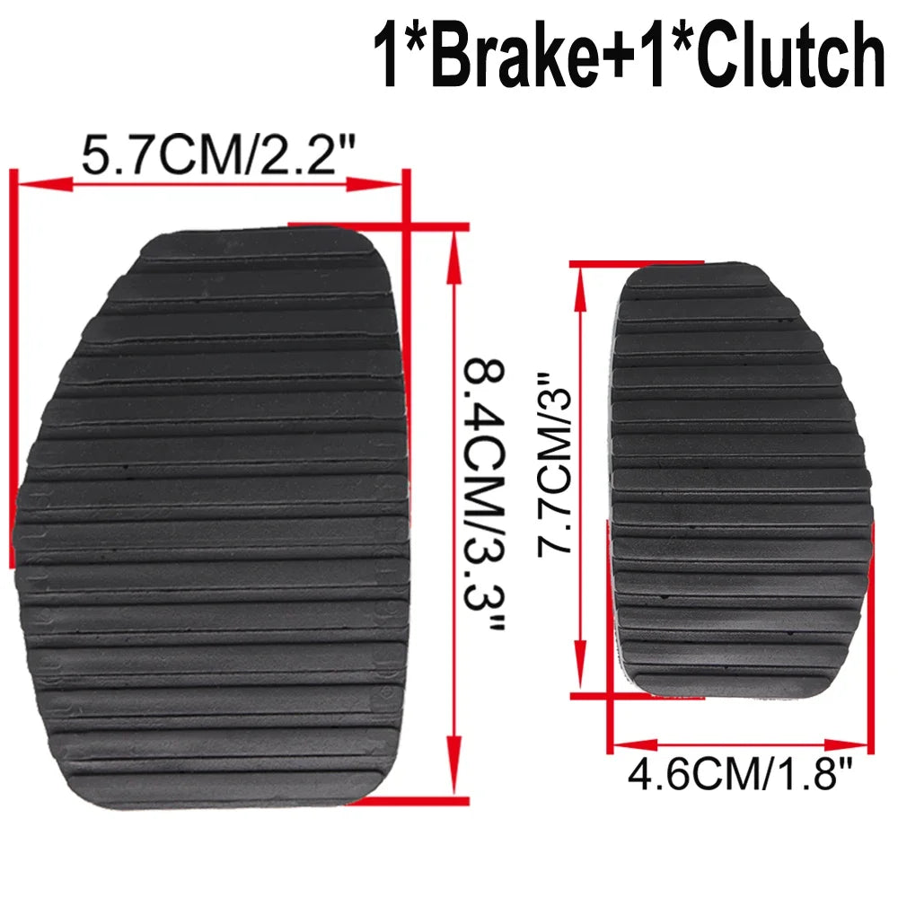For Peugeot 206 1998 - 2011 2012 2013 Compact Brasil Sedan Car Rubber Brake Clutch Foot Pedal Pad Covers Accessories
