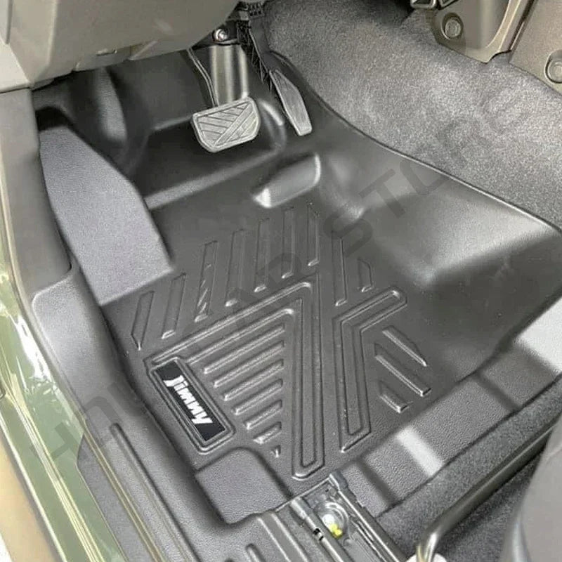 Car Floor Mats 5D TPE LHD AT MT Model Carpet Cover Foot Pads for Suzuki Jimny JB64 JB74 2019 2020 2021 2022 2023 3 Door Only
