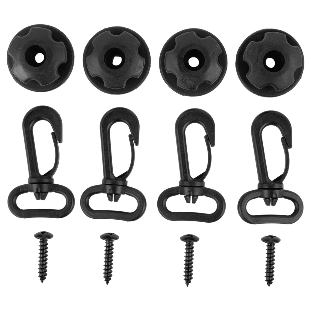 Interior Trim Hooks 4pcs Black Car Accessories Car Trunk Hook Cargo Net High Viscosity Mount Set Storage Organizer