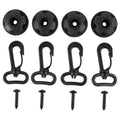 Interior Trim Hooks 4pcs Black Car Accessories Car Trunk Hook Cargo Net High Viscosity Mount Set Storage Organizer