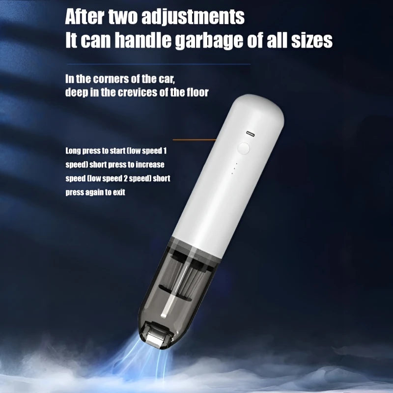 Cordless Handheld Car Vacuum Cleaner Multifunctional 2-in-1 Blowing Suction Portable Vacuum for Home Auto Cleaning