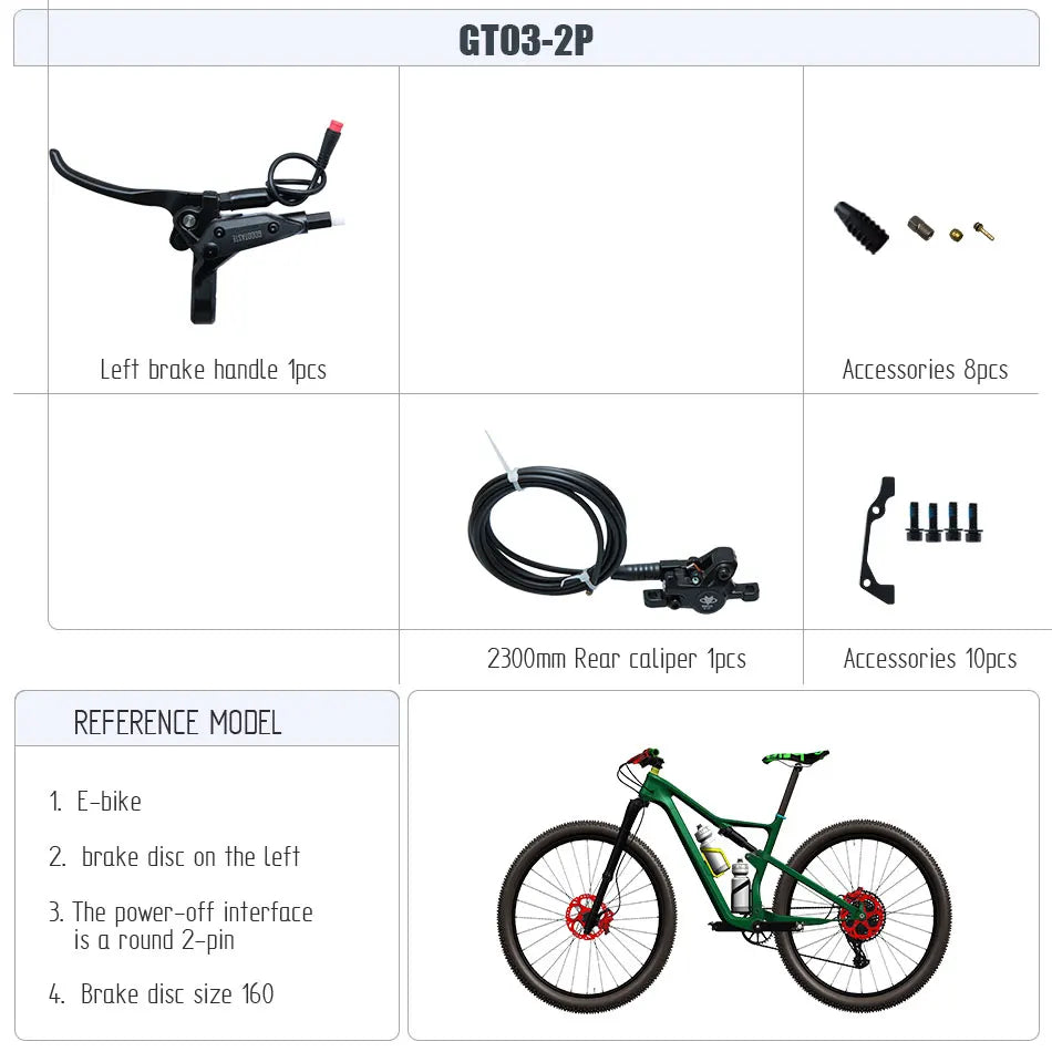 Power-off E-bike Electric Folding Oil Scooter Caliper Hydraulic Disc Brakes Bikes Mountain Bike Foldable Bicycle Riding Parts