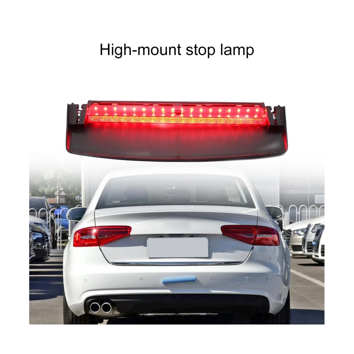 Car 3RD Third Brake Stop Light 8K5945097 for Audi A4 4 Quattro S4 B8 2009-2015 Rear High Third Brake Signal LED Lamp