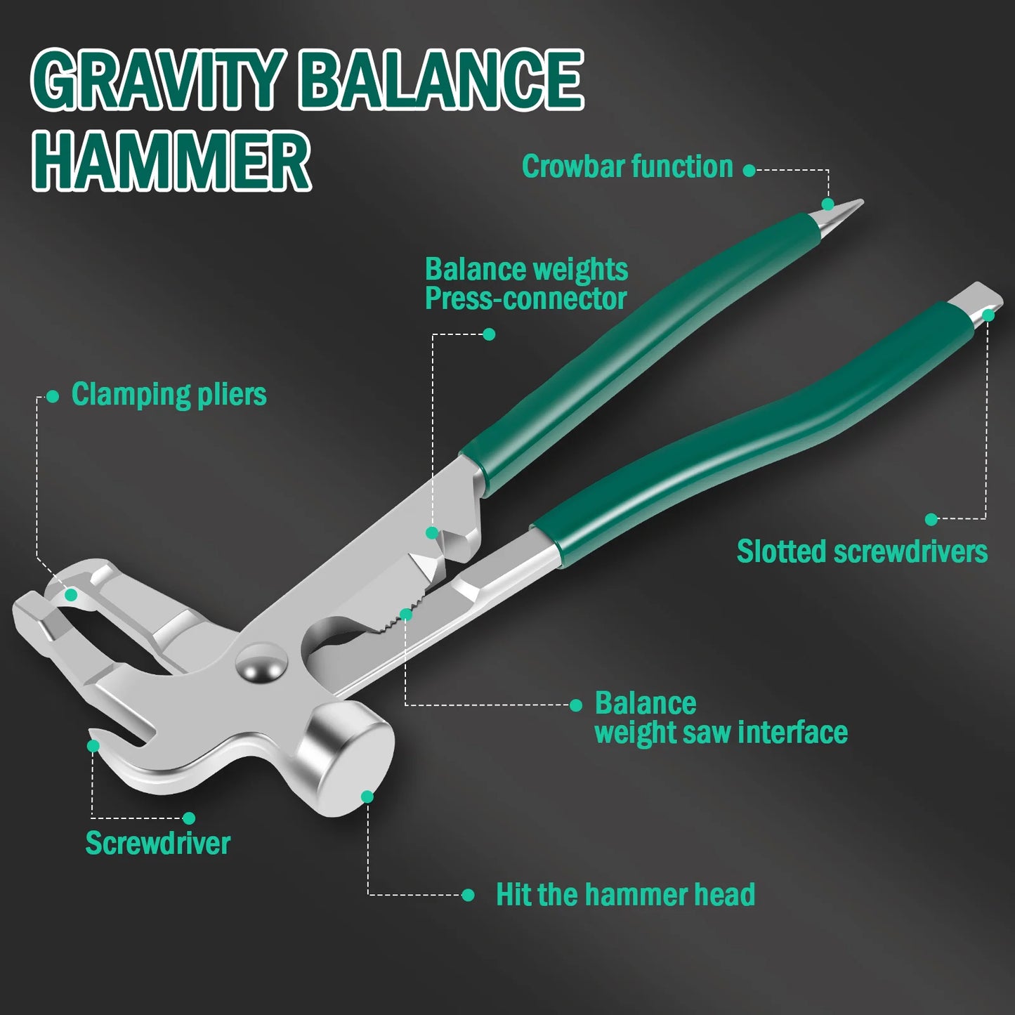 Car Tires wheel balancer Auto Wheel Weight Hammer Clip Installer Remover Pliers Car wheel balancer Repair Tool Car Accessories
