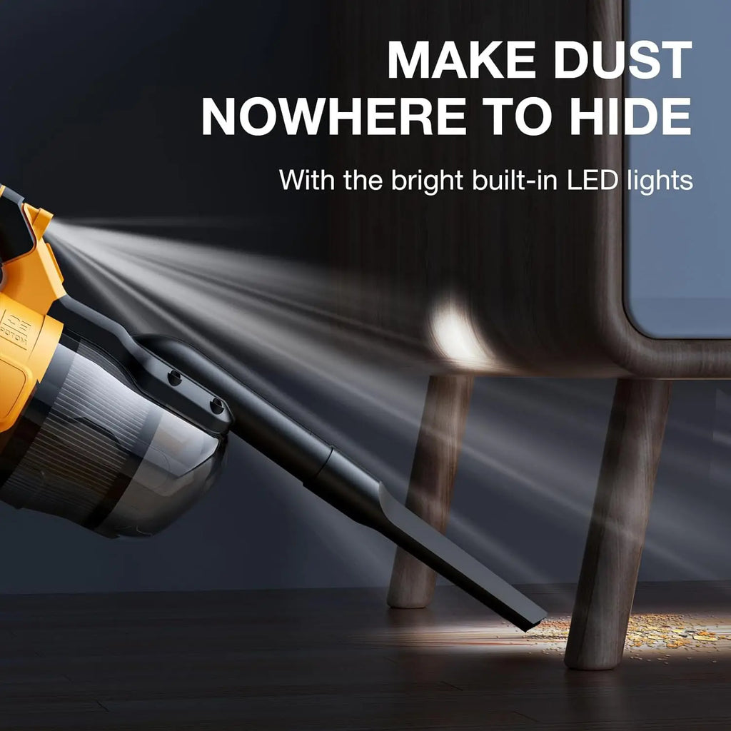 Handheld Vacuum Cleaner with 2pcs Filter  Electric Cordless Vacuum  for Home Car Pet Hair Clean For DeWalt 20V Battery