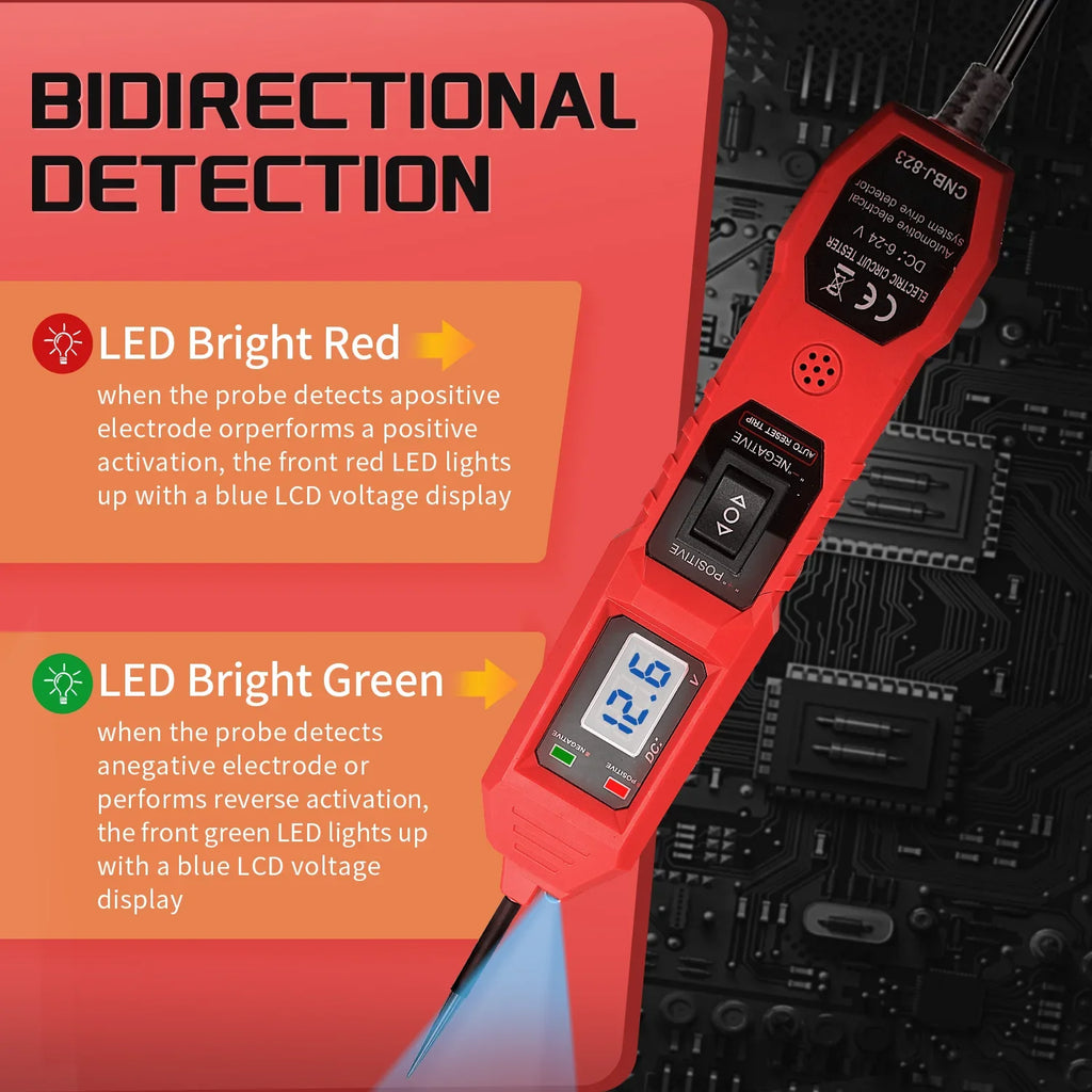The Newest Electric Circuit Tester CNBJ-823 Automobile Electrical System Tester With Power Switch Vehicle Diagnostic Tool
