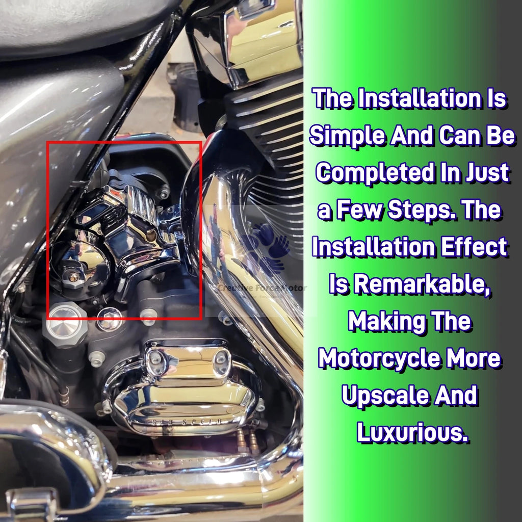 Engine Starter Cover Motorcycle Parts Decorate For Harley Touring Electra Glide CVO Road King Street Glide Trikes FLRT 2007-2016
