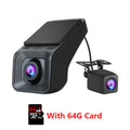 Full HD 170° Wide Angle Dash Cam for Android Multimedia Double Recording Front And Rear Camera ADAS Car DVR USB TF Card 32G 64G