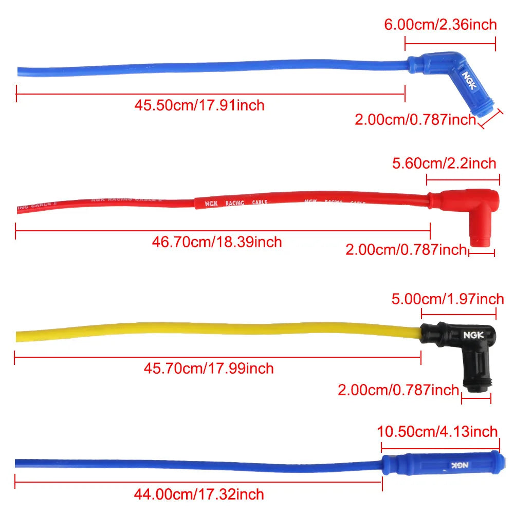 Spark Plug lridium Cable Universal For Dirt Bike Racing Go Kart ATV Scooter Moto Motorcycle lgnition Coil