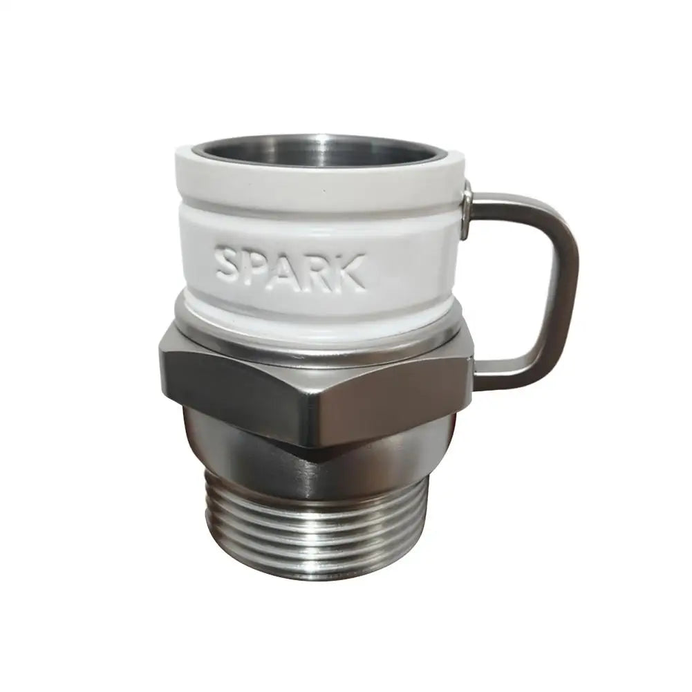 Spark Plug Mug Industrial Coffee Cup For Car Enthusiasts Collectors Mechanics Home Office Desk Garage Display Birthday Gift